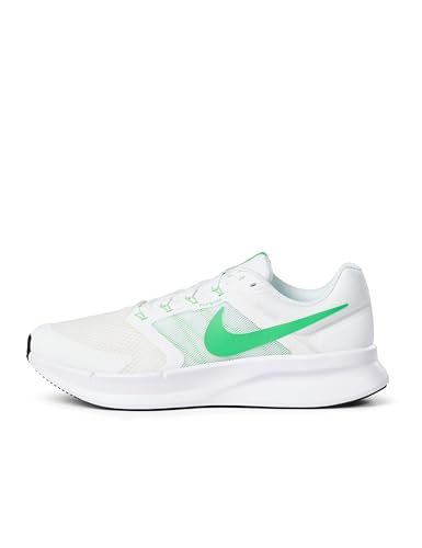 Nike Men's Run Swift 3 Road Running Shoes, Summit White/Green Shock-Barely Green, 8.5