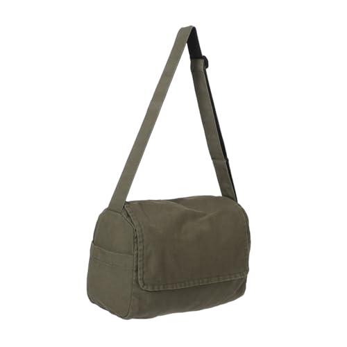 Sac bandoulière en toile grosse capacité pour femme grand sac cabas de cours décontracté