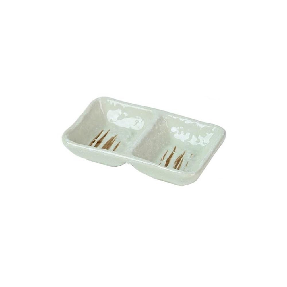 Cenz-888 Snack Dish Ceramic Serving Platters Appetizer Trays Snack Dishes Divided Sauce for Restaurant Kitchen