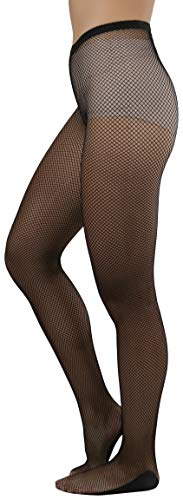Image of ToBeInStyle Women's Sexy Vibrant Fine Classic Fishnet Full Footed Pantyhose