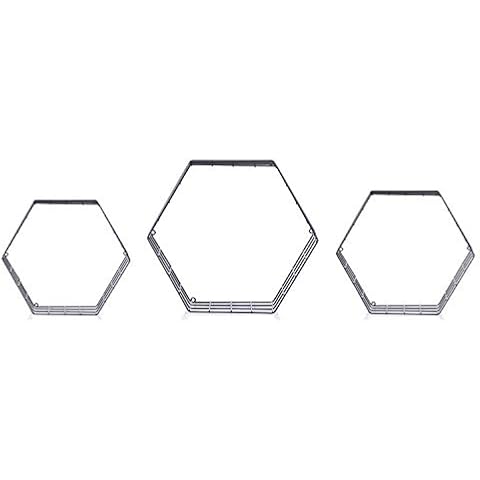 Homede Wall Shelves Set of 3 Metal Wire Floating Shelves in Industrial Design Modern Trill Cover