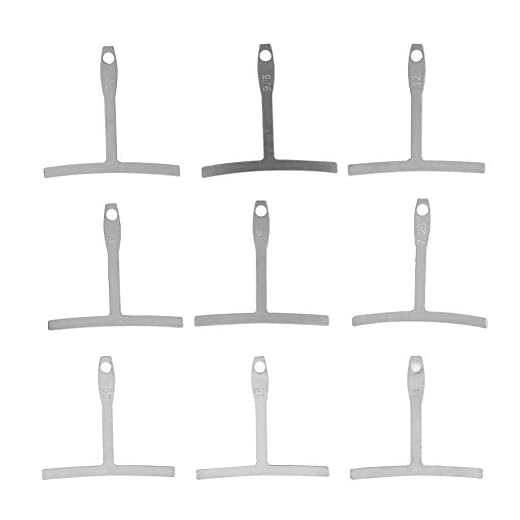 Herramienta Universal para Calibrador de Guitarra, 9 Piezas Calibrador de Radio de la Cuerda Inferior de Guitarra para Reparación y Mantenimiento de Guitarra