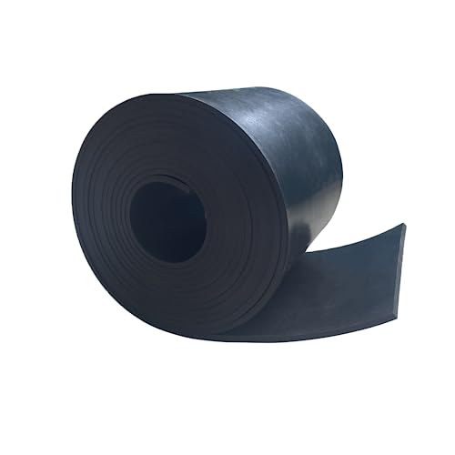 Salimhib SALIMHIB6-09 Solid Rubber Strips 1/8 (.125)" Thick X 4 Inch Wide X 10'Long, Solid Rubber Sheet For Anti-Slip Pads, Flooring, Seals, Crafts, Anti-Vibration, Gaskets Diy cover