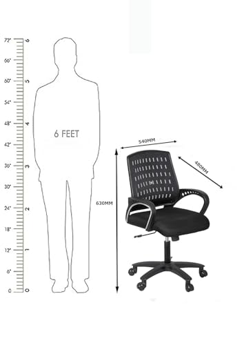 Image of NGFC Ergonomic Office,Gaming, Study, Computer, Boss,Desk Chairs for Office Work at Home |Chairs for Work from Home| Metal Base Seat Height Adjustable Chair |Comfortable & Spacious Seat (Brown)