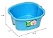 Foot Soaking Bath Basin - Large Size for Soaking Feet, Best Pedicure at Home Spa Treatment - Callus, Fungus and Dead Skin Remover, Enjoy Hot Water Foot Massager, Scrubbing in This Tub/Bucket - Blue