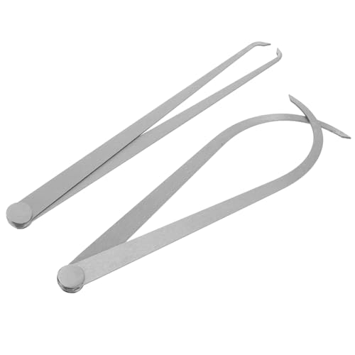 LIFKOME Pottery Clay Sculpture Caliper Tools 2pcs Set Firm Joint Inside Caliper and Large Outside for Modeling