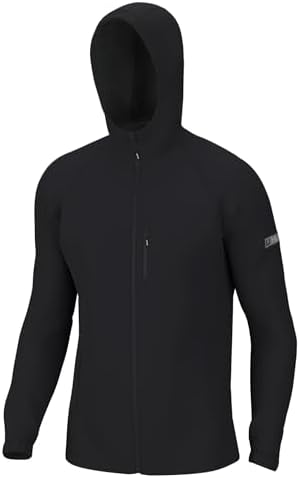 HUK Mens Rover Jacket, Waterproof & Wind-Resistant Jacket with Hood for Men, Black, Medium