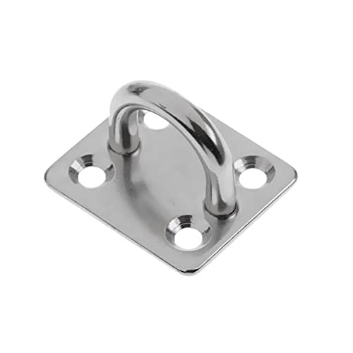 The Style Sutra 8xHeavy Duty 304 Stainless Steel Square Pad Eye Plate Shade Sail Sailboat -5mm|Motors | Parts & Accessories | Boat Parts |(8 Pack)1 Piece Square Pad Eye-image-3