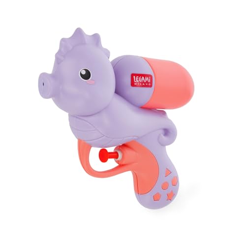 Legami - Pequena pistola de água, Seahorse, Mini, jato de 2,5 m, ideal para refrescos em festas, 50 ml de capacidade, de jardim para crianças e adultos