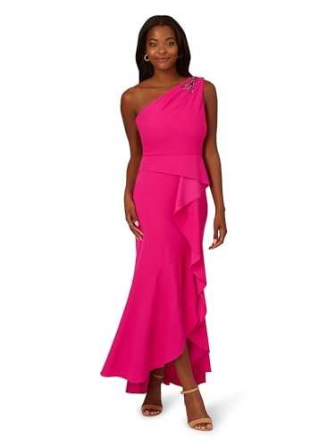 Image of Adrianna Papell Women's Beaded Knit Crepe Gown