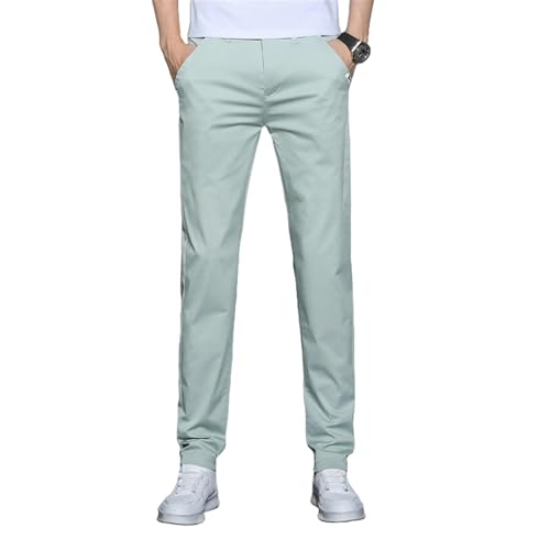 Pantalons longs pour homme slim tapered casual léger de printemps été