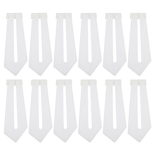 FUNOMOCYA Home Photo Frame Racks 12pcs Plastic Trapezoid Holders Easy to Install Daily Office