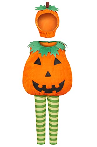 Soyoekbt Kids Pumpkin Costume Halloween Cosplay Party Dress Up 3-4 Years cover