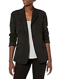 [BLANKNYC] womens Luxury Clothing Oversized Blazzer With Pockets, Comfortable & Stylish Coat, Black, Large