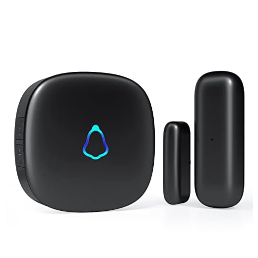 Door Chime, METAK Wireless Door Open Contact Sensor Alarm with 500 FT Range, 58 Chimes and 5 Volume Levels for Business/Store/Home/Office When Entering, 1 Transmitter + 1 Plug-in Receiver