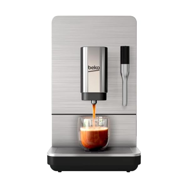 Beko CEG5311X - Cafetera (Independiente, Máquina espresso, 1,5 L, Granos de café, Molinillo integrado, Negro, Acero…