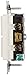 Leviton 15 Amp, 120/277 Volt, Decora Brand Style 3-Way / 3-Way AC Combination Switch, Commercial Grade, Grounding, 5643-W, White