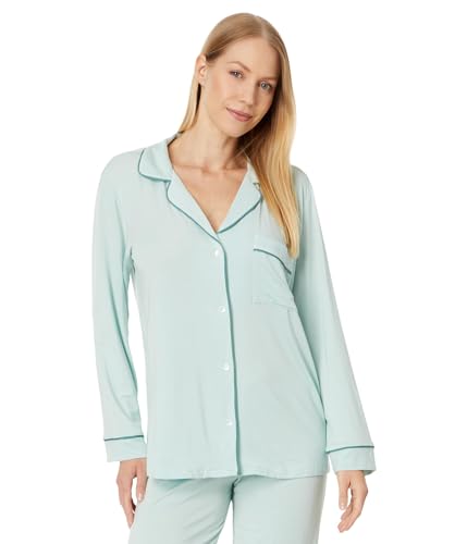 Image of Eberjey Gisele Classic Women's Pajama Set | Long Sleeve Shirt + Long Pants