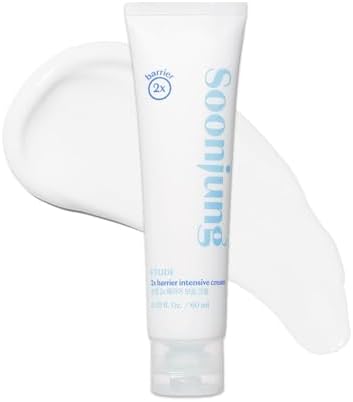 ETUDE House SoonJung Barrier Intensive Cream, 60ml, Hypoallergenic Shea Butter, Hydrating Vegan Facial Moisturizer for Sensitive Skin, Water-Oil Balance