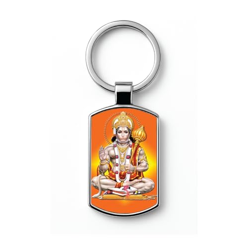 Image of Stylish Metal Keychains with Permanent Glossy Print - Inspirational Quotes & Spiritual Designs - Perfect Key chains for loved ones, Personal Use, Gifts & Return Gifts