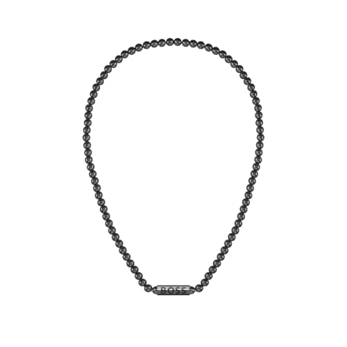 BOSS Jewelry Halskette Mit Perlen für Herren Kollektion SPHERE mit Schwarzer Ionenbeschichtung (IP) - 1580657 – Ansicht 1