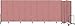 Screenflex - CFSL8013 Mauve - Portable Room Divider, Number of Panels 13, 8 ft Overall Height, 24 ft 1 in Overall Width