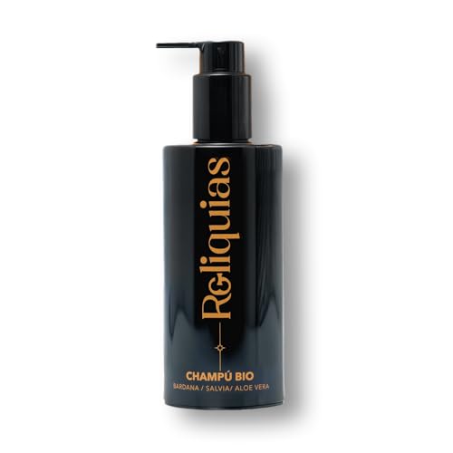 Reliquias Champú Natural con Bardana, Salvia, Ortiga y Aloe Vera | Cabello Graso | Limpieza Suave y Revitalizante | Sin Sulfatos ni Parabenos | 200 ml