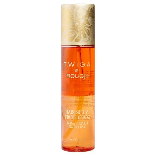 Rougj Spray Capilar Protector con Oro Coloidal 200ml - Protección Solar UVA/UVB con Aceite de Argán y Jojoba - Antiencrespamiento, Hidratante y Nutritivo - Twiga by Rougj - Made in Italy