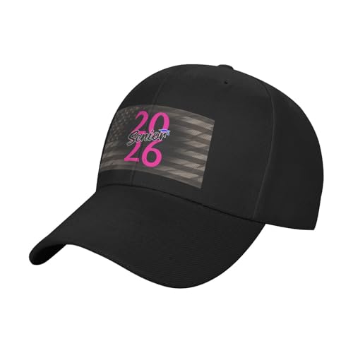2026 Senior Class Girls Class of 2026 Seniors Pink School Classic Duckbill Caps for Stylish Sun Protection2