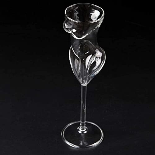 Kekafu RJHG1360LOT4@#LRF 3 Pcs Wine Glass Goblet Body Shape Cocktail Glass Creative Women Body Shaped Glass Champagne Goblet thumb #5