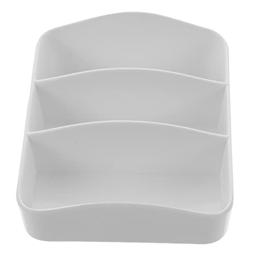 STOBAZA Tea Bag Organizer Multi Grid Storage Box Plastic Reusable Coffee Sugar Bag Holder Countertop Condiment Packet Holder for Kitchen Home Office Compartment Design