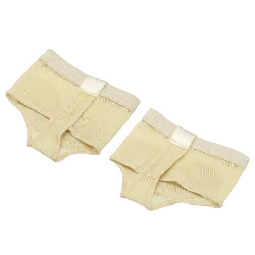 YELARXI Foot Undies Thongs for Dance, Half Sole Shoes Paws Pads Mesh Stretch Wear Resistance Footwear, S(35-36) & Skin Tone & -Fitting For (Women Girls Lyrical Ballet Belly Dance Fitness)