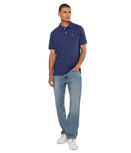 Image of U.S. POLO ASSN. Men Cotton Regular Fit Solid Polo With Small Pony