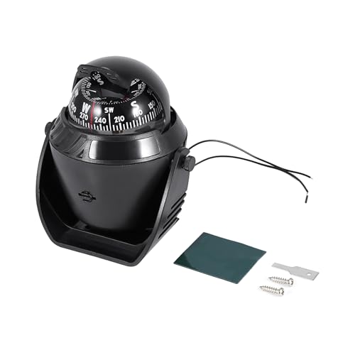 Brújula marina con LED y soporte ajustable miniatura 6