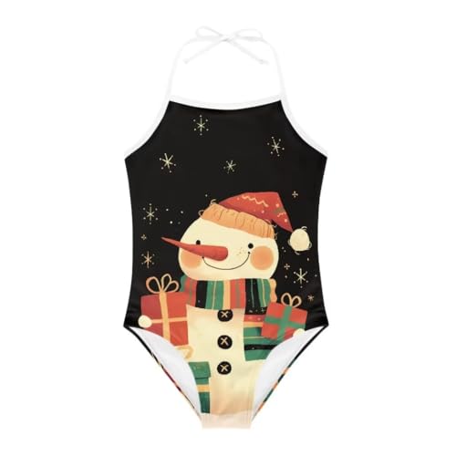 Image of Cute Christmas One-Piece Swimsuits Beach Swimwear Bathing Suit for 3-10 Years Girls
