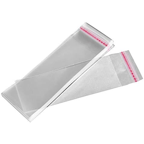 mothcattl 100Pcs Double-Layer 5-Wire Packaging Bag, Protective Cover For Tv Remote Control Cover For Family Hotel-7cm x 29cm Transparent Cover