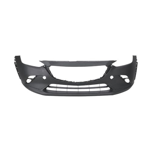 Image of Compatible with Mazda CX-3 2016-2021 Front Bumper Cover | Primed, Chrome Finish, For Chrome Trim Models, Ready to Paint, OEM DF8G50031DBB, MA1000242