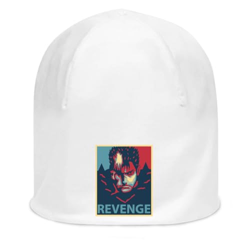Bonnet fin blanc Anime 04 coton extensible chapeau léger unisexe taille unique