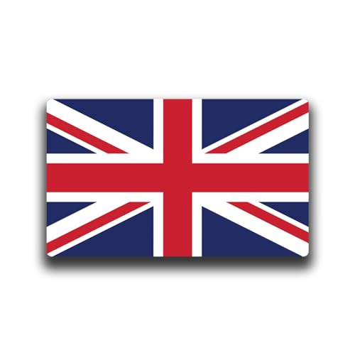 Image of World Country Flag Decal Stickers - Two Pack - for Cars Windows Bumpers Laptops Tablets Tumblers Cups Walls (Great Britain)