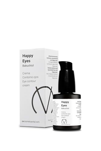 Cosmética Vital Crema contorno de ojos Happy Eyes (Bakuchiol) 15 ml. Crema para el cuidado global de la zona de alrededor de los ojos. Cosmecéutico. Vegano.