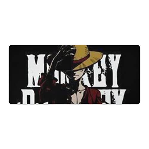 ワンピース 去り行くエース大型ゲーミングマウスパッドデスクマットロングノンスリップラバーステッチエッジワイヤレスマウスパッド パソコン用 マウスパッド大判40x90cm