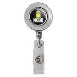 Minions Kevin Mood Retractable Reel Chrome Badge ID Card Holder Clip