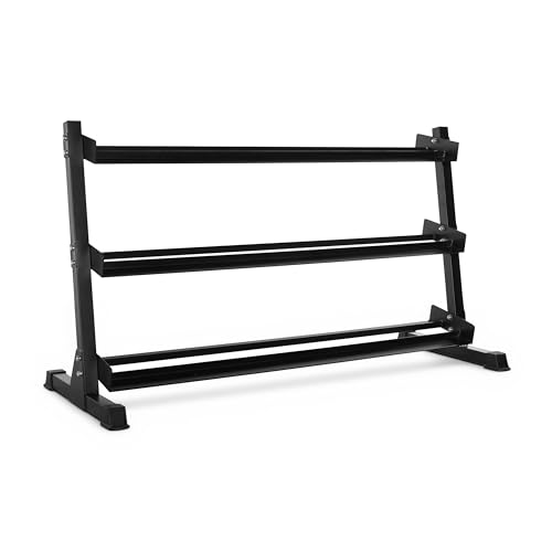 Image of CAP 60-Inch 3-Tier Hex Dumbbell Storage Rack, Holds 5-75lb Pairs