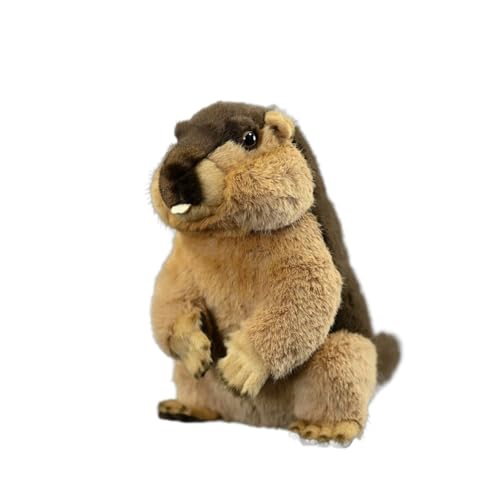 Marmotte en peluche douce créature des bois pour câlins