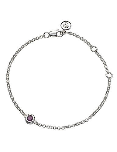Preisvergleich Produktbild Molly braun London Juli Geburtsstein Rubin Silber Armband