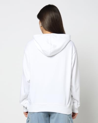 Image of Gap Women Graphic Printed Relaxed Fit Full Sleeve Hoodie