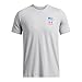 Under Armour Men's Freedom Flag Variation Short Sleeve T Shirt, (011) Mod Gray Medium Heather / / Red, Small