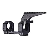 Seekins HIT Precision 35mm 0 MOA LRF Mount Kit with Diving Board Mount and Bubble Level, Black Anodized (0010650114-F-KIT)