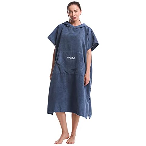 Hiturbo Hooded Surf Changing Robe Poncho Cover