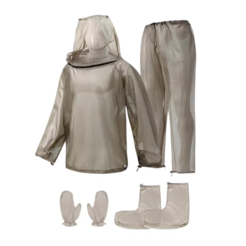 Amradield Pure Silver Fiber Mosquito Suit, 4PCS Chaqueta Pantalones Guantes Calcetines miniatura 1